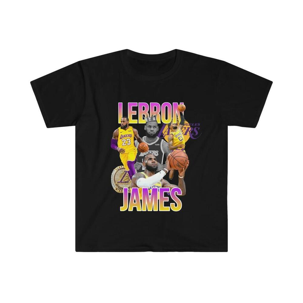 Adult Unisex Lebron James Ring Sports Fan Softstyle T-Shirt